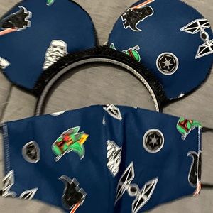 Homemade Disney Star Wars ears and mask set